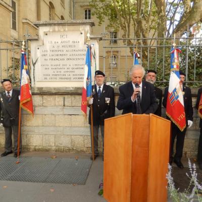 Cérémonie en hommage aux victimes des événements  tragiques du 24 août 1944 