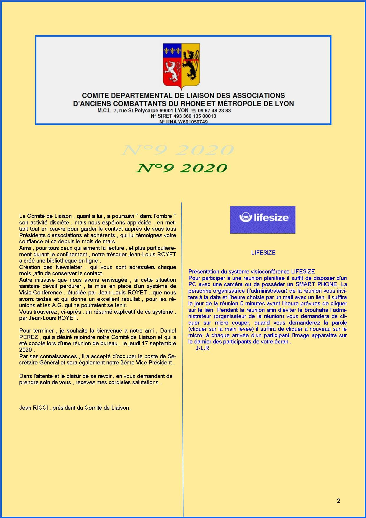 Newsletter comite de liaisonn 9 2020 p2